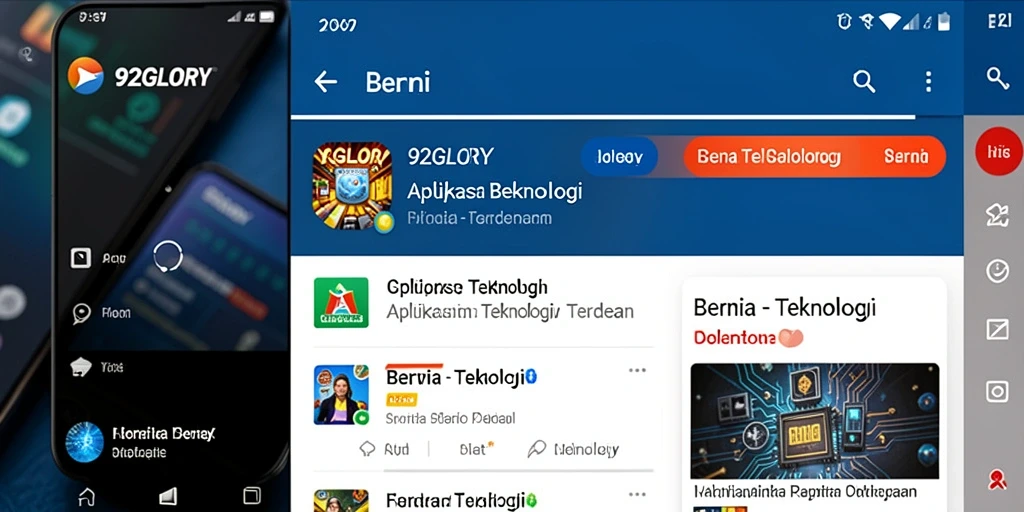 Antarmuka aplikasi 92GLORY yang modern dan informatif.
