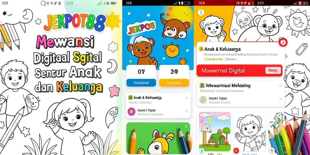 Tampilan antarmuka JEKPOT88 yang menarik dan ramah anak.