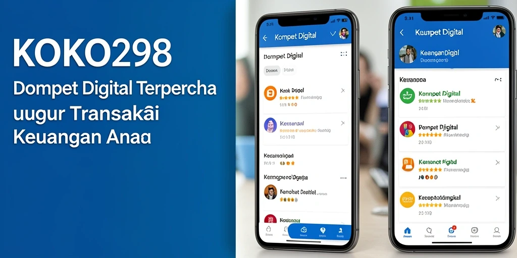 Antarmuka KOKO288 yang modern dan intuitif untuk Dompet Digital.