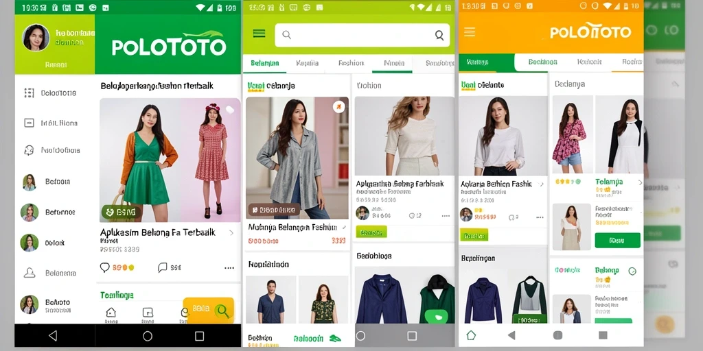 Tampilan antarmuka aplikasi POLOTOTO yang menarik dan fungsional.