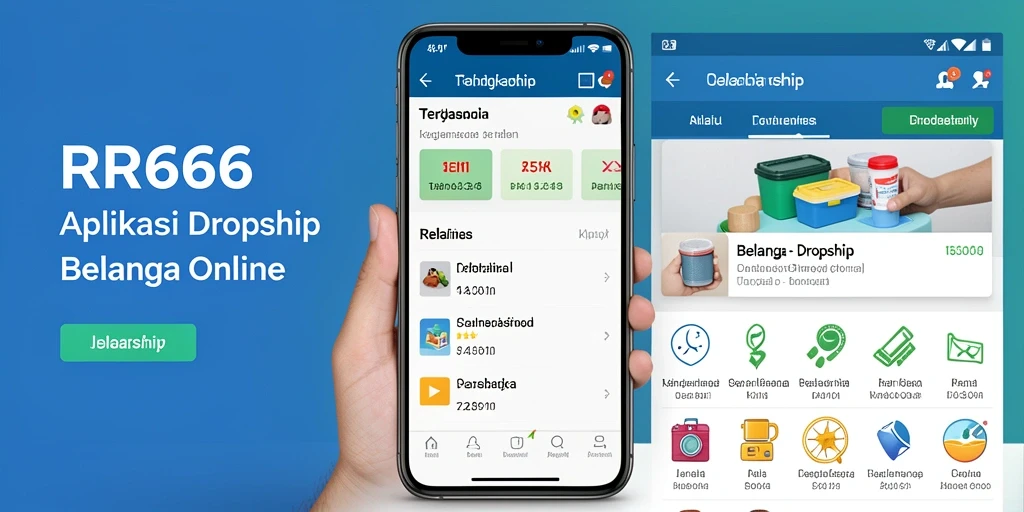 Screenshot antarmuka aplikasi RR666 yang menampilkan fungsi Dropship.