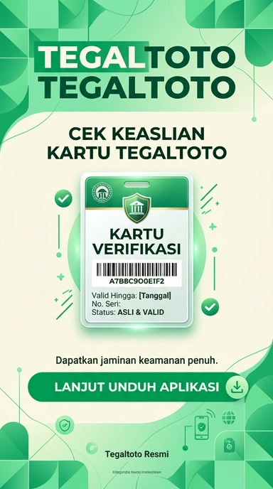 Tampilan kanal resmi tegaltoto